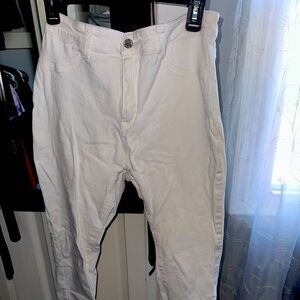 White High Waisted Jeans